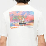 Timberland T-shirt unisexe à motif « Fishing Photo » blanc Timberland