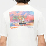 Timberland T-shirt unisexe à motif « Fishing Photo » blanc Timberland