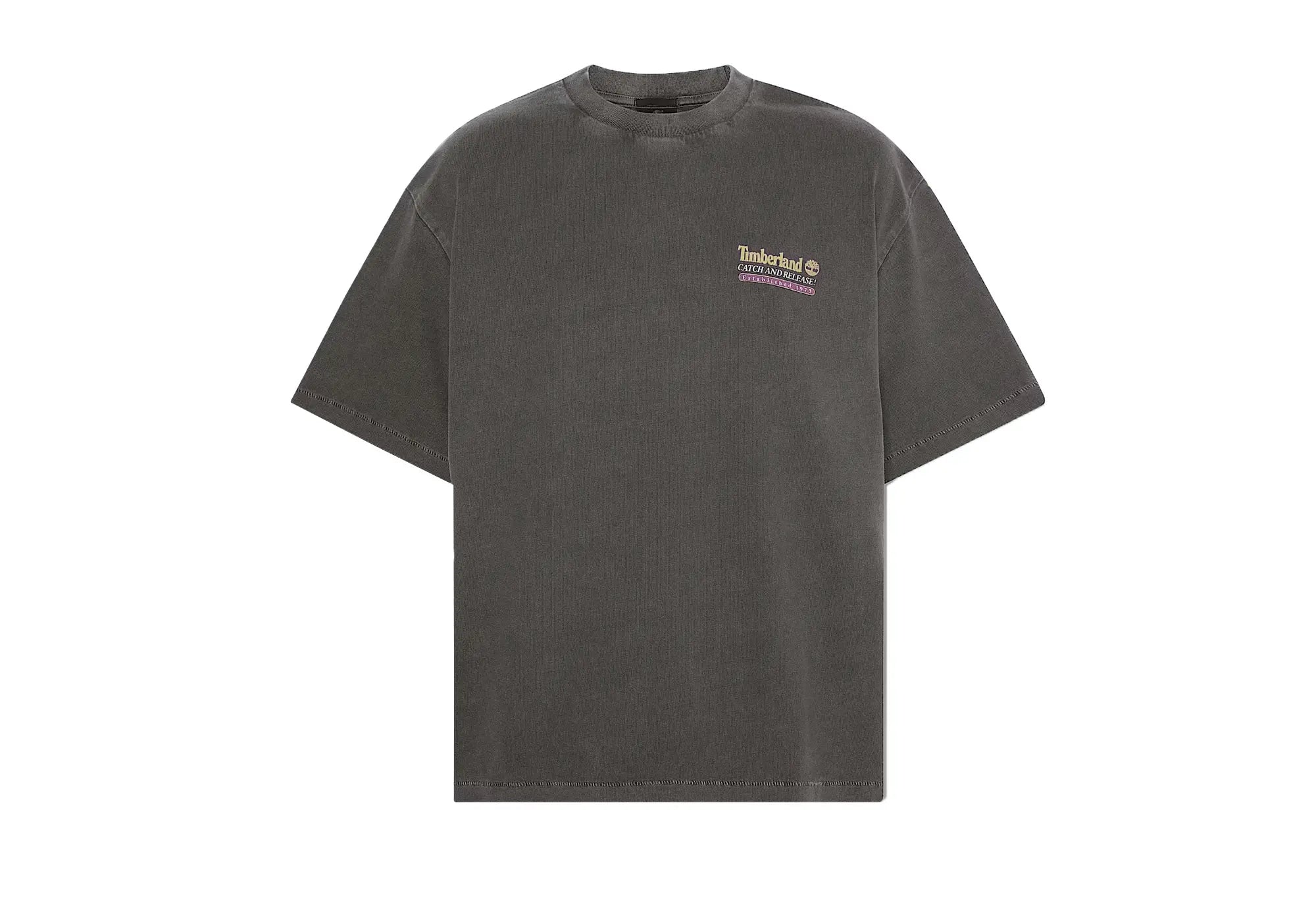 Timberland T-shirt unisexe à motif « Fly Fishing » noir Timberland