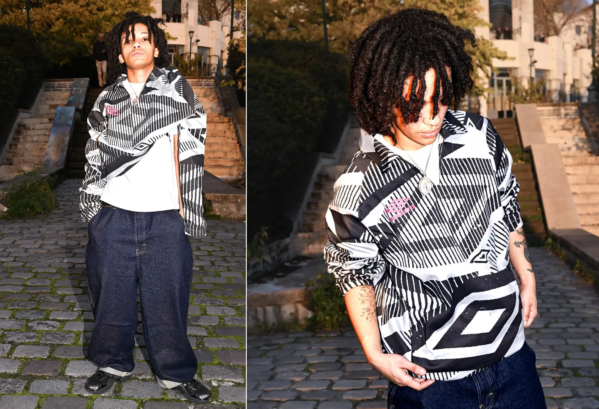 Umbro Printed Drill Top Ultimate Gray Umbro