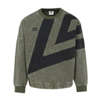 Umbro Sweat Diamond Drill Noir et Vert Délavé Umbro