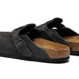 Birkenstock Boston Velvet Grey NARROW FIT