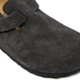 Birkenstock Boston Velvet Grey NARROW FIT