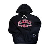 Sweat capuche Noir 'Paris-Belleville'