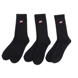 New Balance Chaussettes Patch Logo Noir X3