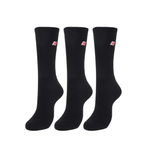 New Balance Chaussettes Patch Logo Noir X3