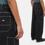 Dickies Jean Madison Baggy noir délavée