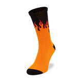 New Era Orange Flame Socks